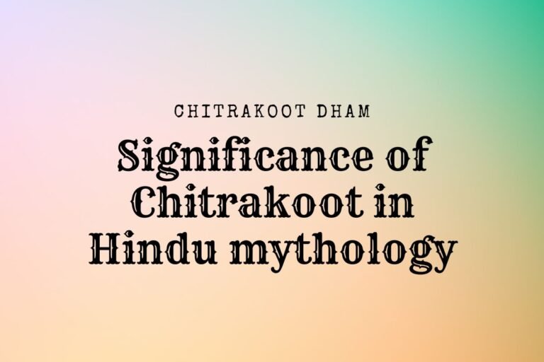 Significance of Chitrakoot in Hindu mythology